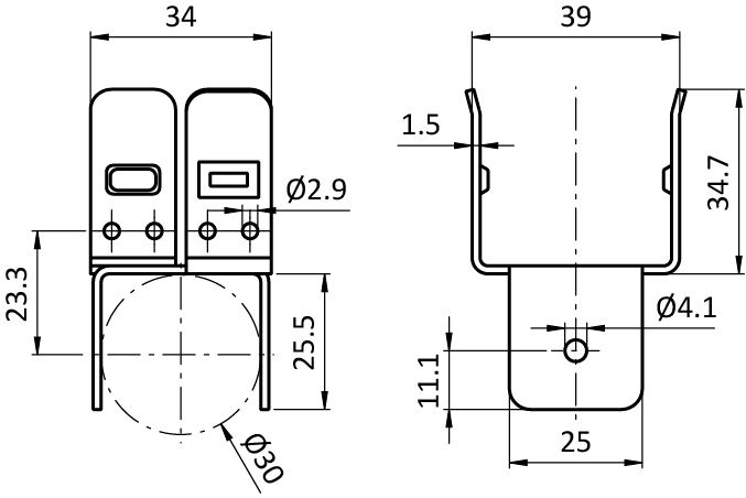 Mounting Bracket XST D30