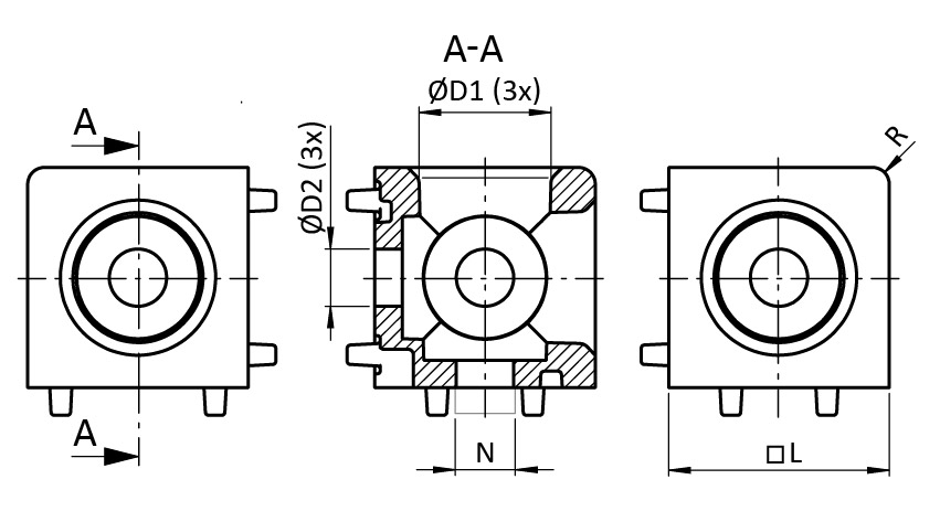 Cube Connector 20, 3D