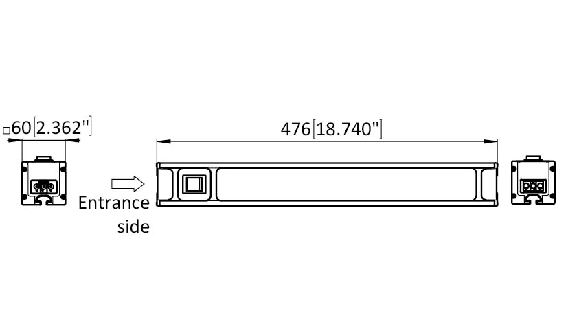LED Lamp Module F Line 476 Dimmable, with Button