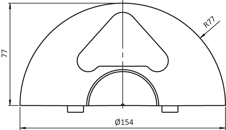 End Cap for Parking Rail High - High (Set)