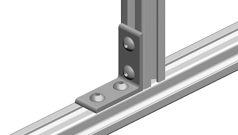 Connection Angle AL 4 Hole, 1 Slot Version