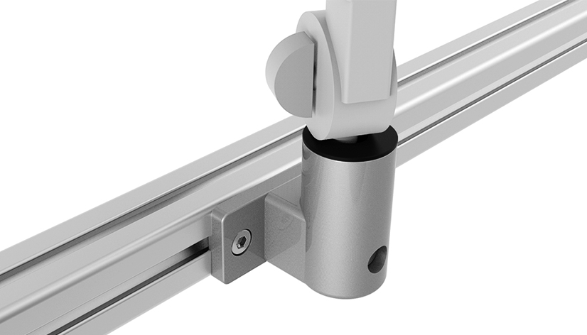 Seiten-Adapter für Lupenleuchte D160 mit Gelenkarm (Set)