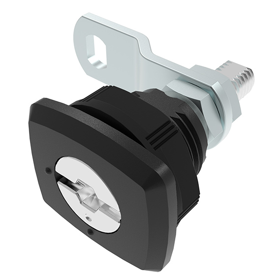 Rectangular Quarter Turn Lock Long Shaft 19, Vibration Resistant, incl. Cam (Set)