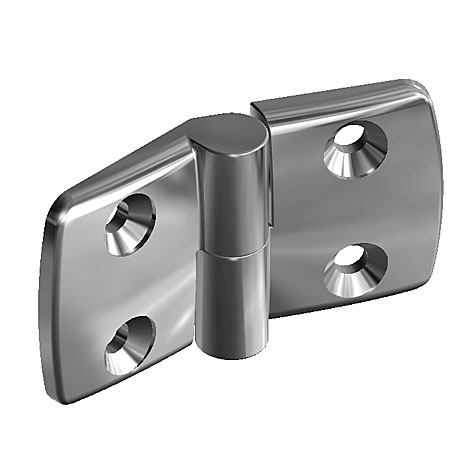 Bisagra combinada de acero inoxidable 45, desmontable