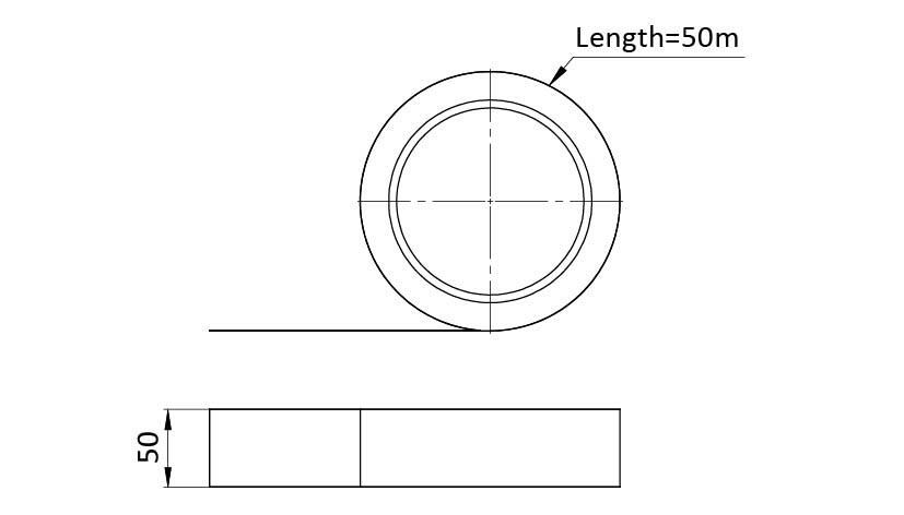 ESD Protected Area Floor Marking Tape 50