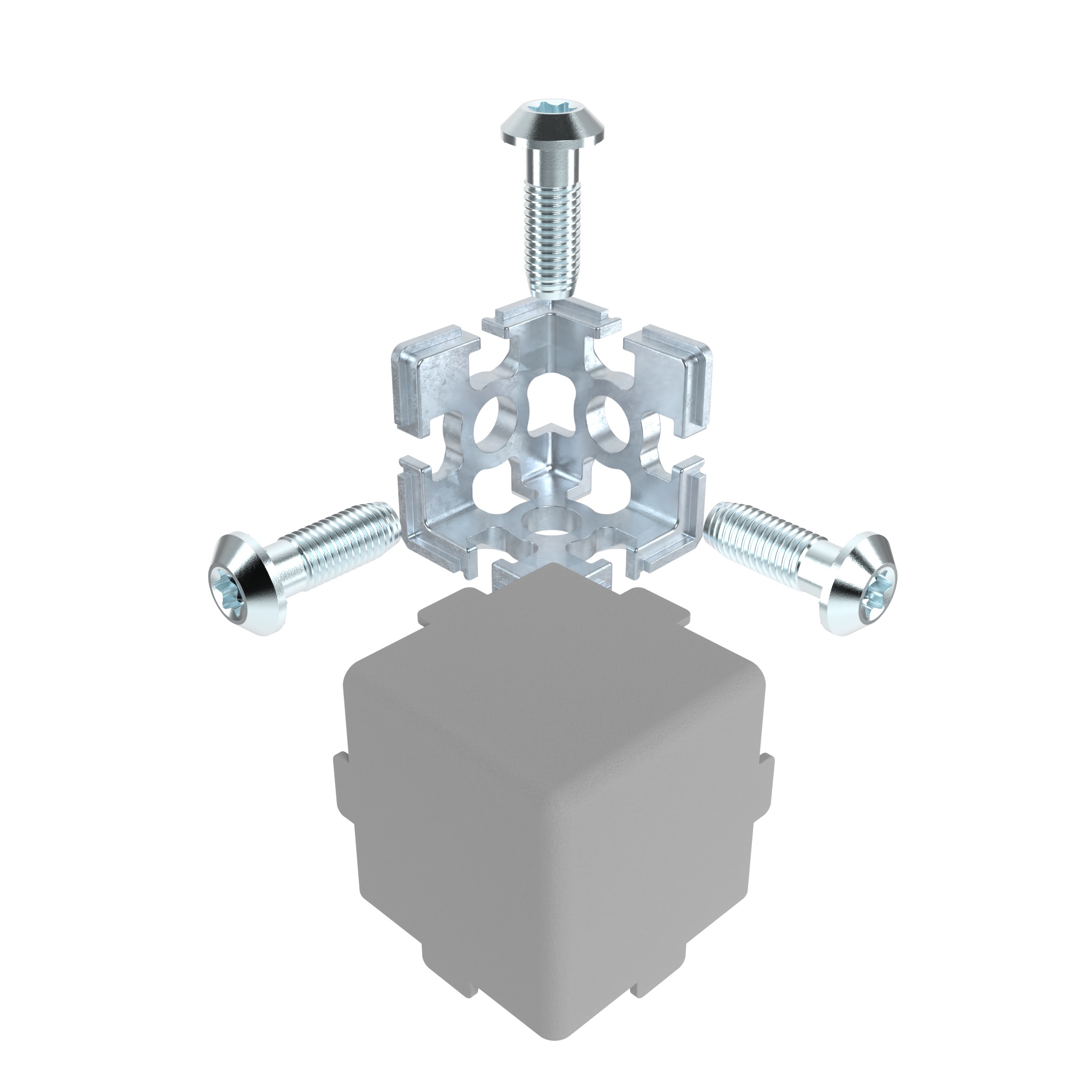 Corner Connector 45, 3D with Cable Passage (Set) 093WC457N10VS01 – product image