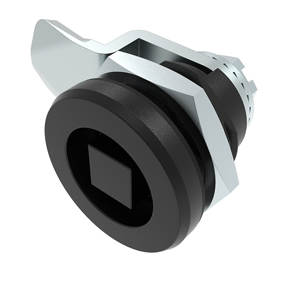 Small Quarter Turn Lock 16.3 / 13.5, ZN Black, incl. Cam (Set)