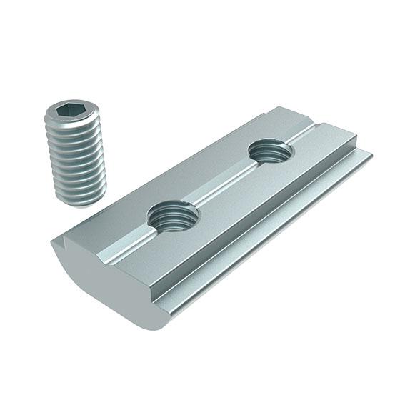 Doppelnutenstein 14,0 x 5,2 mm, einschwenkbar (Set)