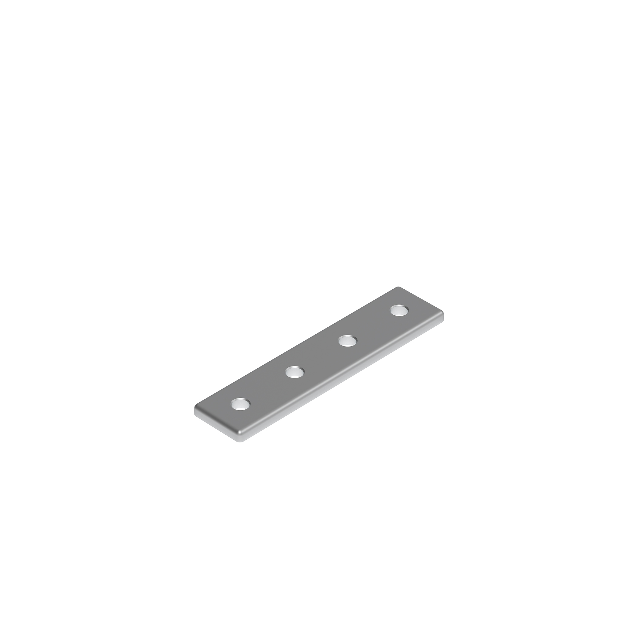 Connection Plate AL Rectangular 4 Hole, 1 Slot Version 093VA30120 – product image