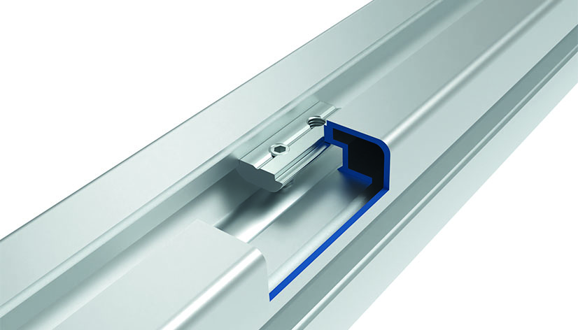 Roll-in Double T-slot Nut 14.0 x 5.2 mm (Set) – application example