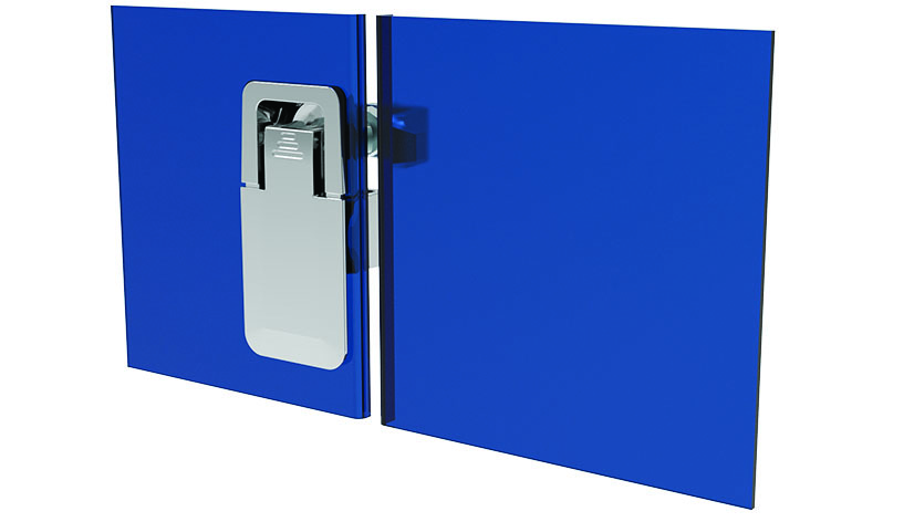 Lift & Turn Compression Latch 72.5 x 29.5 Chrome, incl. Cam (Set) – exemple d'application