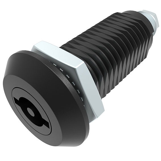 Extended Housing Quarter Turn Lock 22.5 / 50, ZN Black