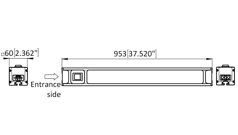 LED Lamp Module F Line 953 Dimmable, with Button