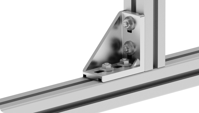 Alu Connection Angle 45 x 90