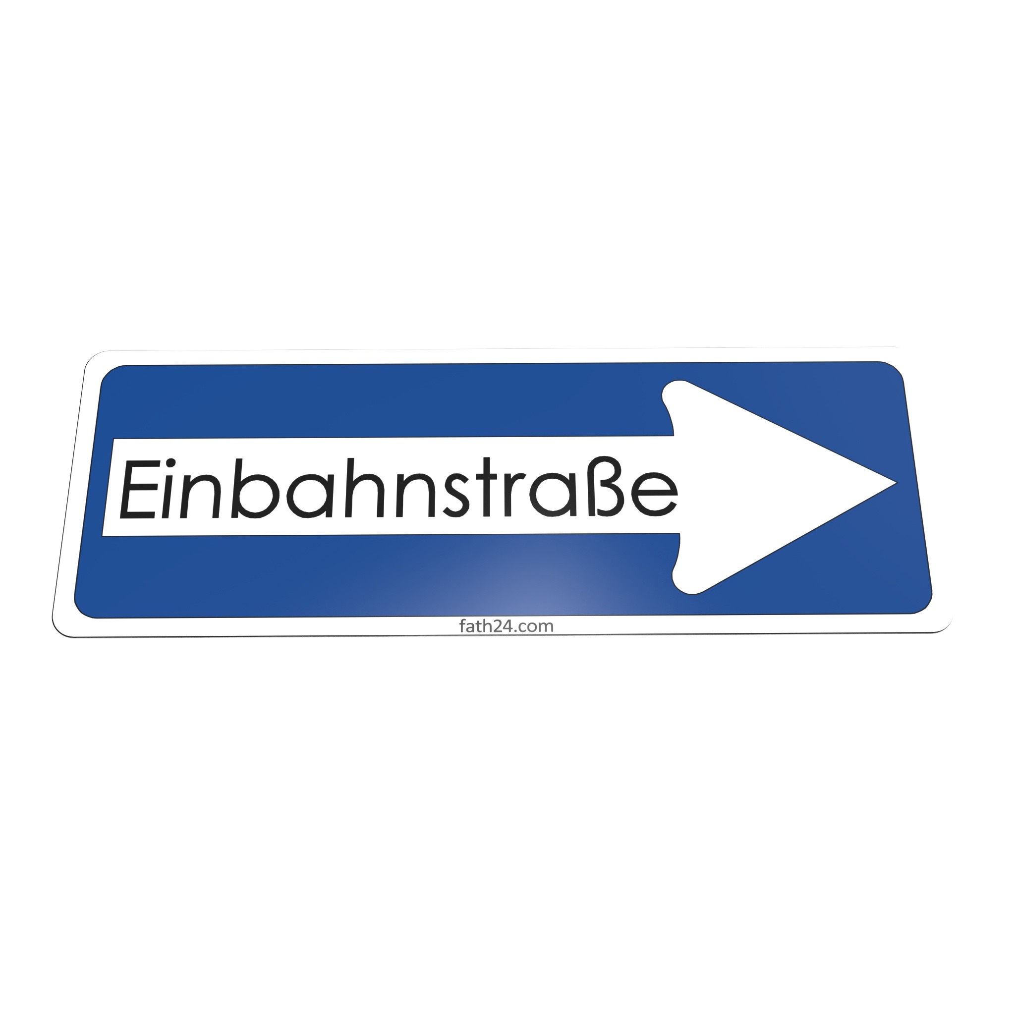German One Way Road Floor Sign "Einbahnstraße", Pointing Right 0203SM10 – imagen del producto