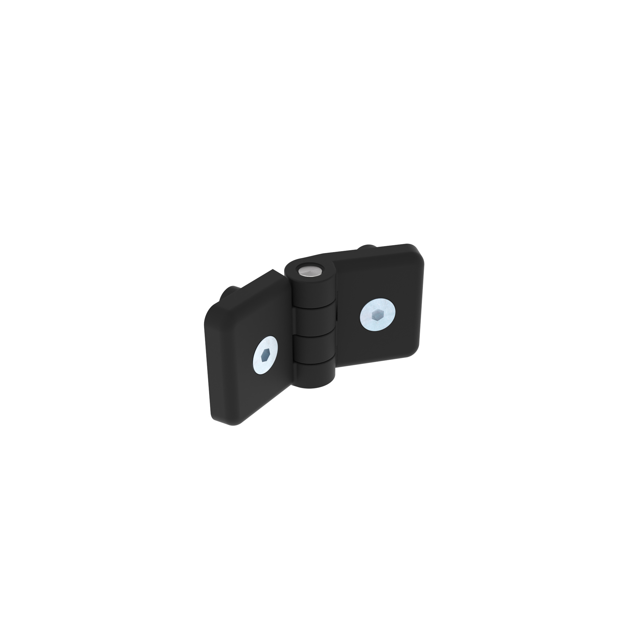 Heavy-duty Plastic Hinge 40, Black 095KS4040F10S01 – product image