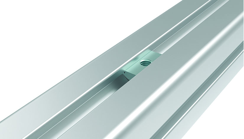 Ecrou basculant 11,0 x 4,1 mm avec languette ressort