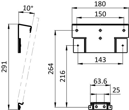 KANBAN Wall Bracket for Inserting Boxes