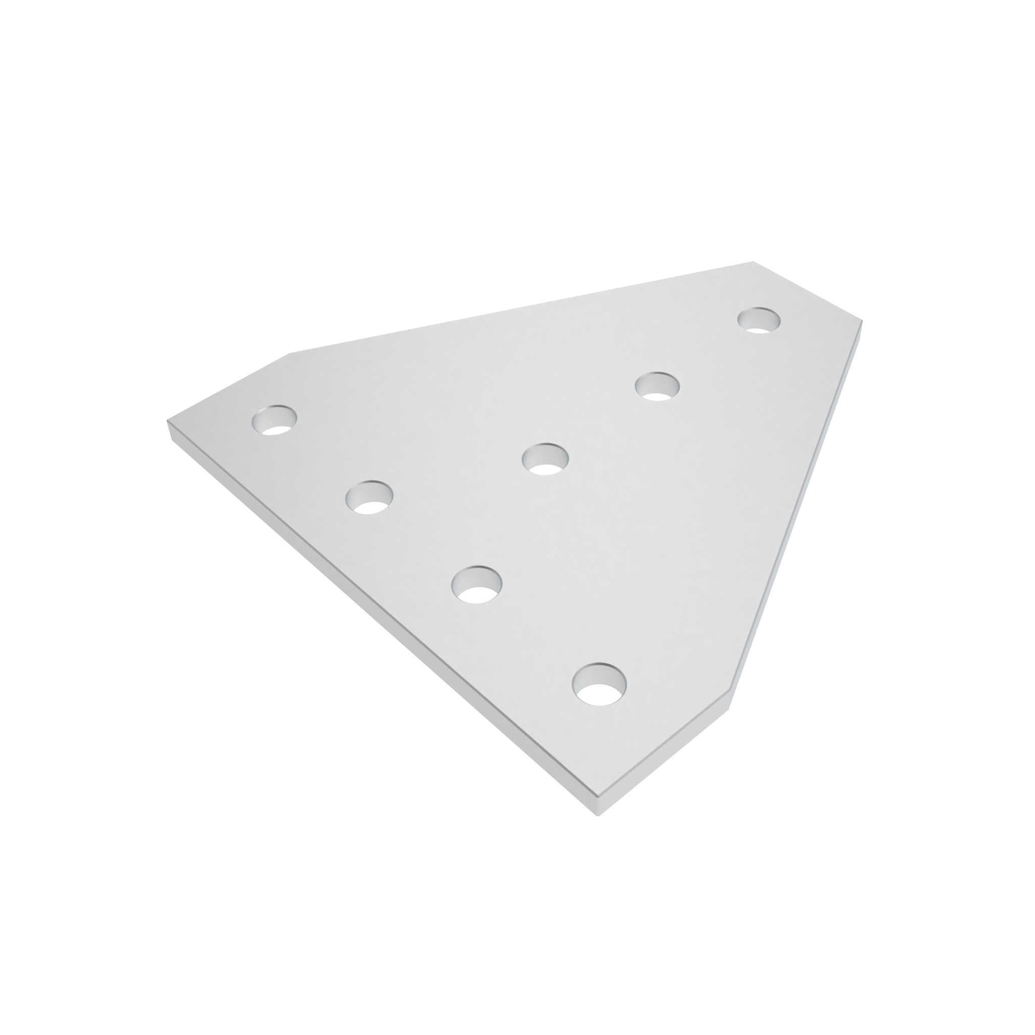 ECO Connection Plate AL T 7 Hole, 1 Slot Version