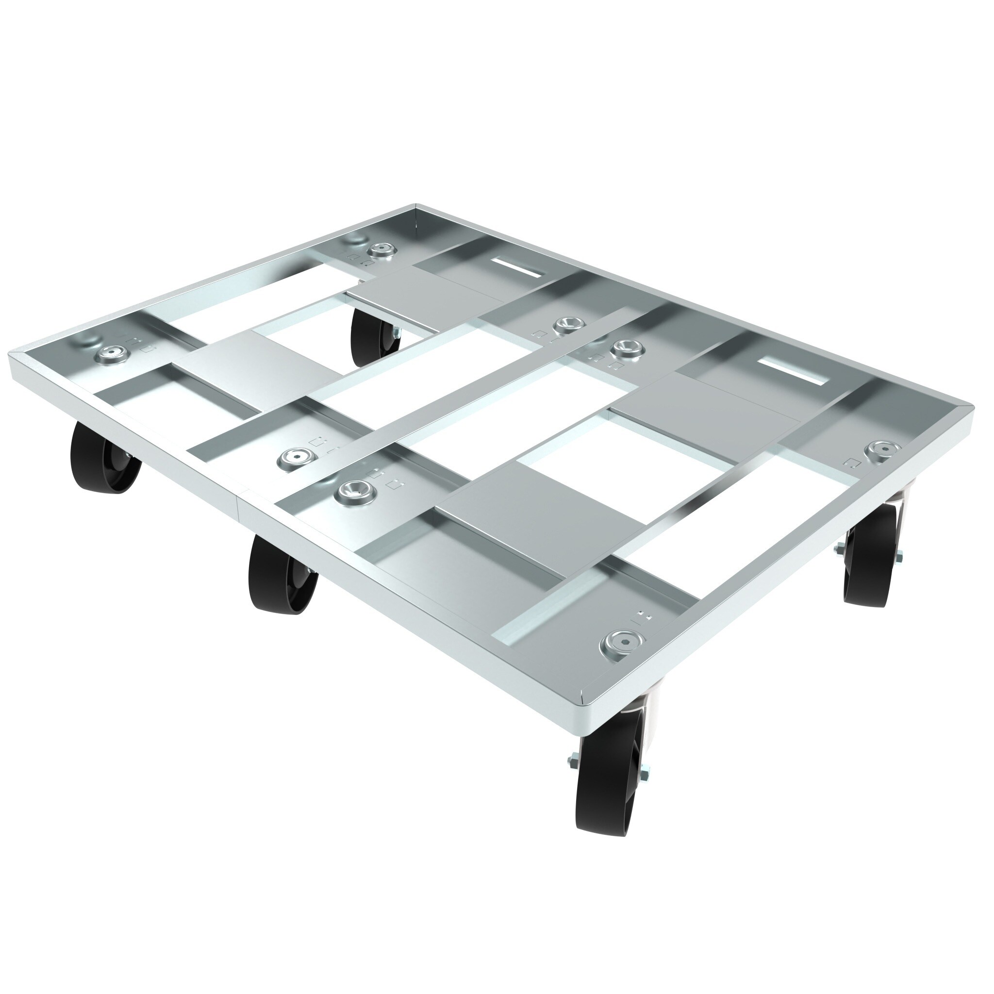 Chariot bac 800 x 600, avec 5 roulettes pivotantes – image du produit