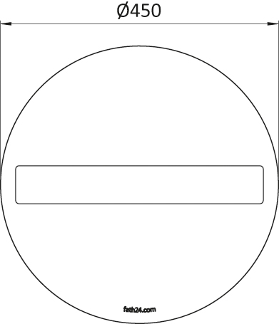No Entry Floor Sign