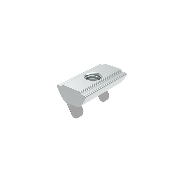 Ecrou basculant 12,5 x 6,0 mm avec languette ressort