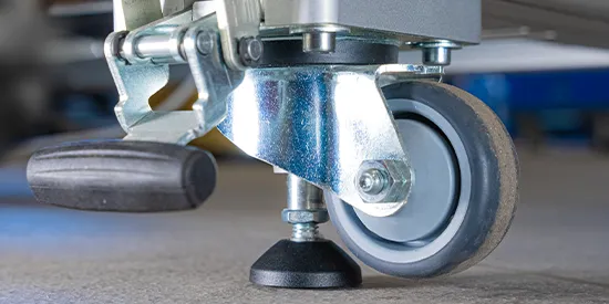 Swivel and Fixed Caster with Lifting Foot