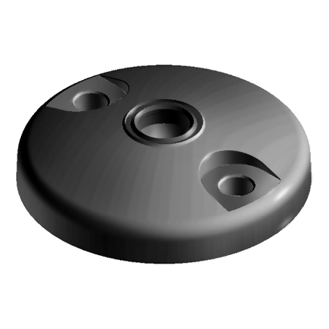 Base ZN BDH pour pieds à rotule, rotule 15