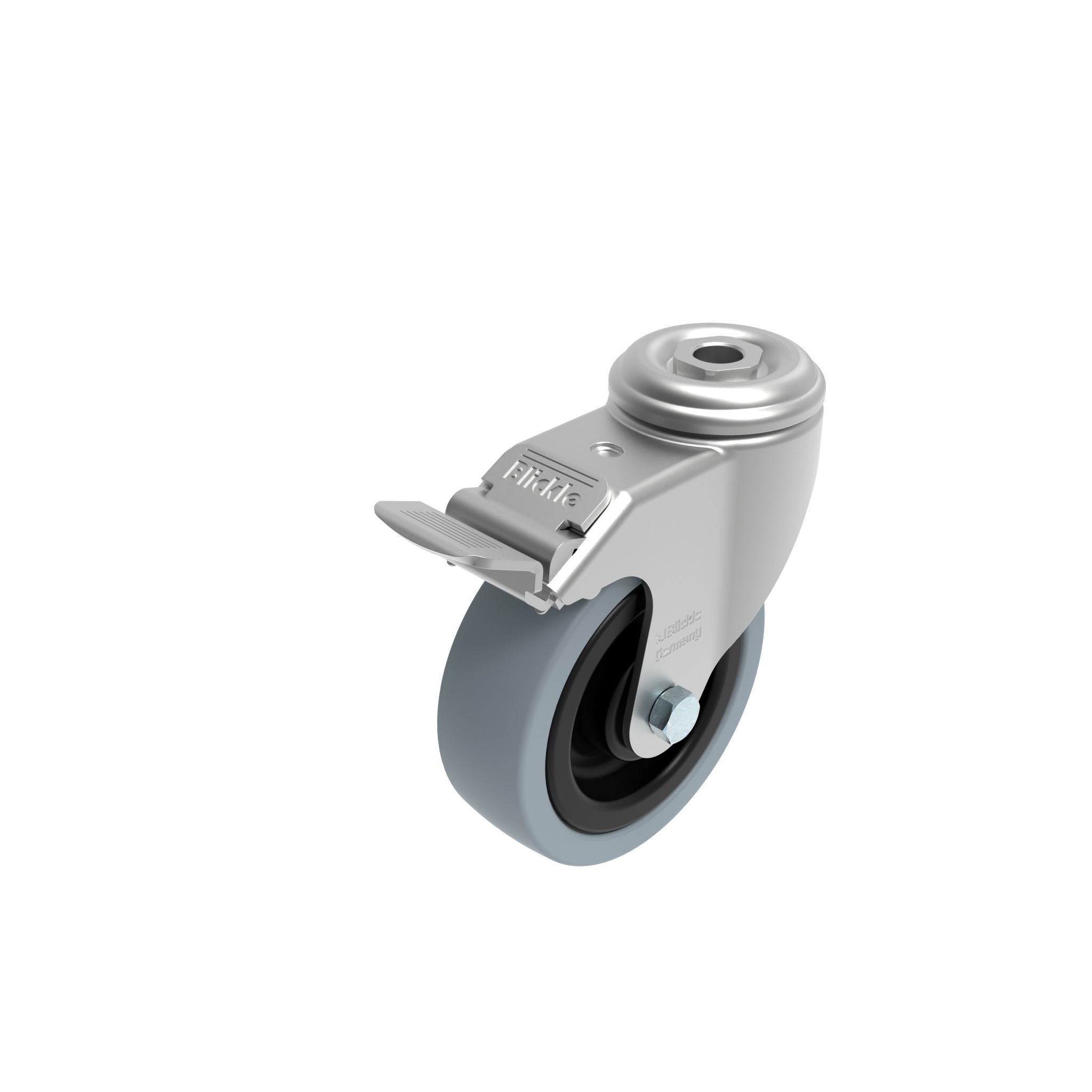 Roulette pivotante Ø 80 / 100 / 125 verrouillable 098S100GDN – image du produit