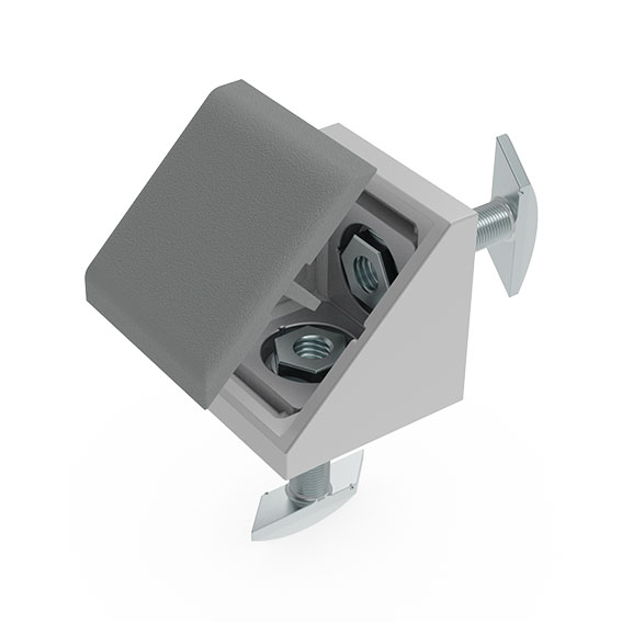 Equerre Alu I40 M montage parallèle/orthogonal (Kit) – image du produit