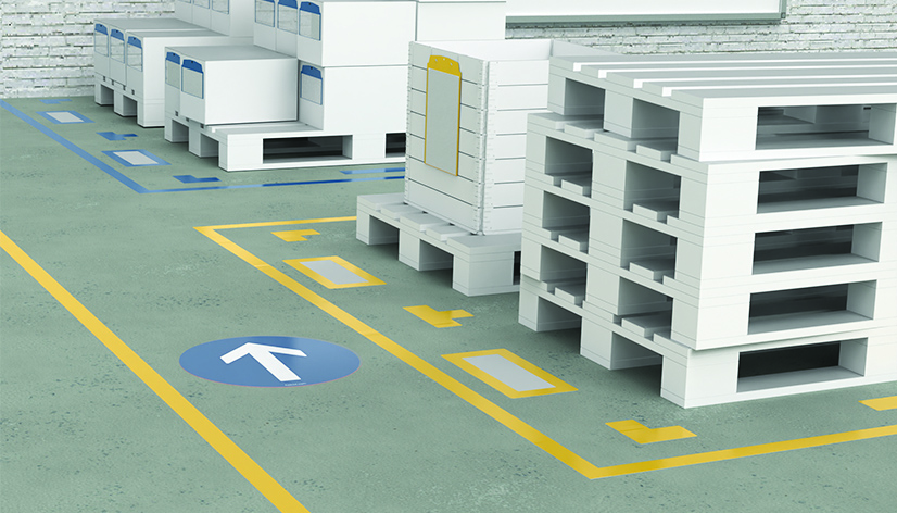 Traffic Arrow Floor Sign