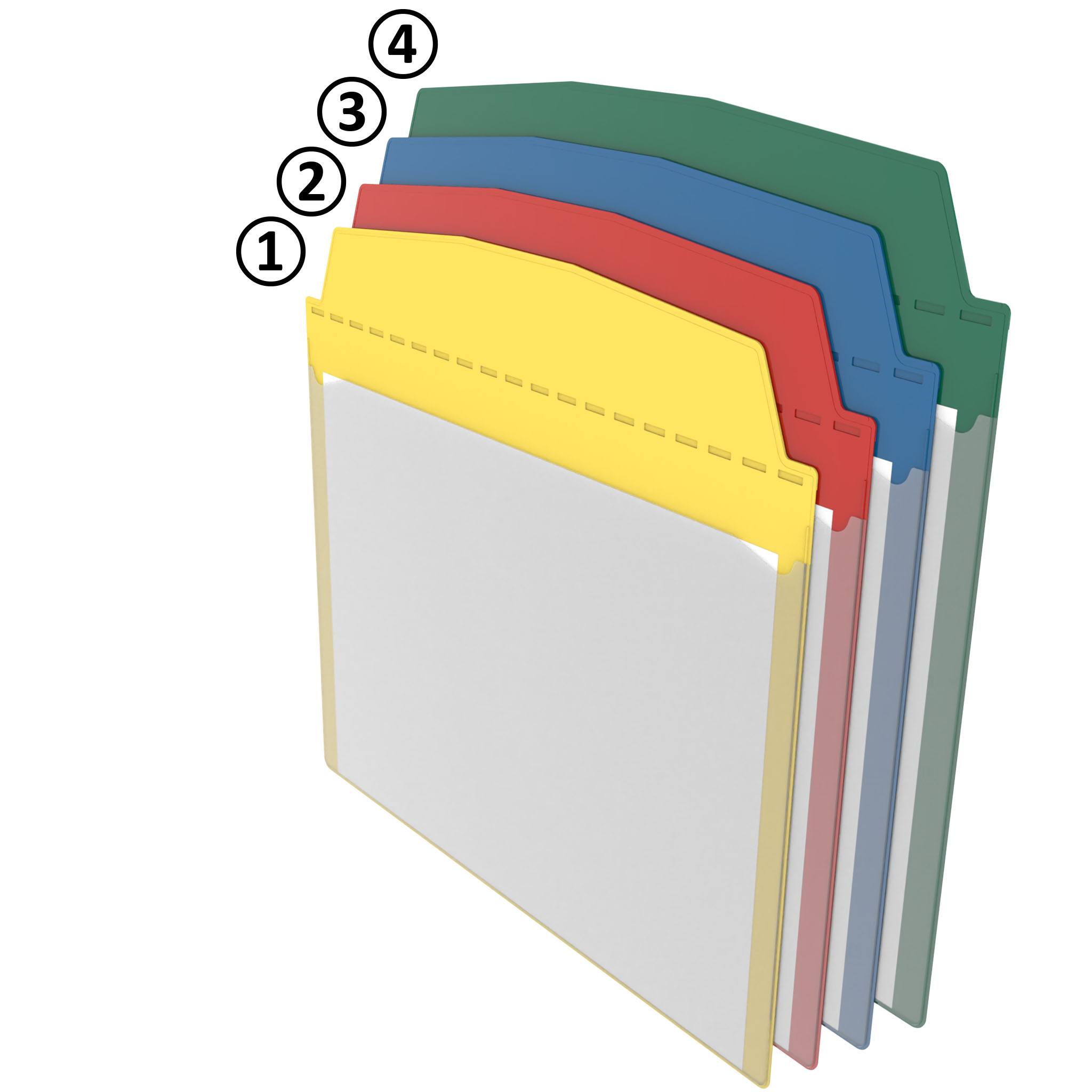 Self-adhesive Visual Pocket DIN A5 Landscape - 8.3" x 5.8"