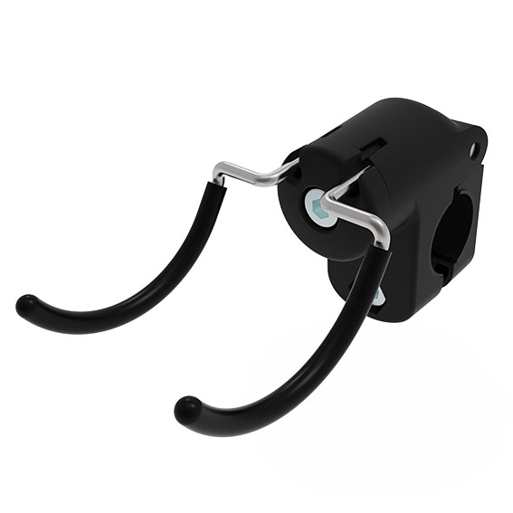Werkzeug-Doppelhaken FX R35 - 67, gummiert für Rundrohre D28 / D30