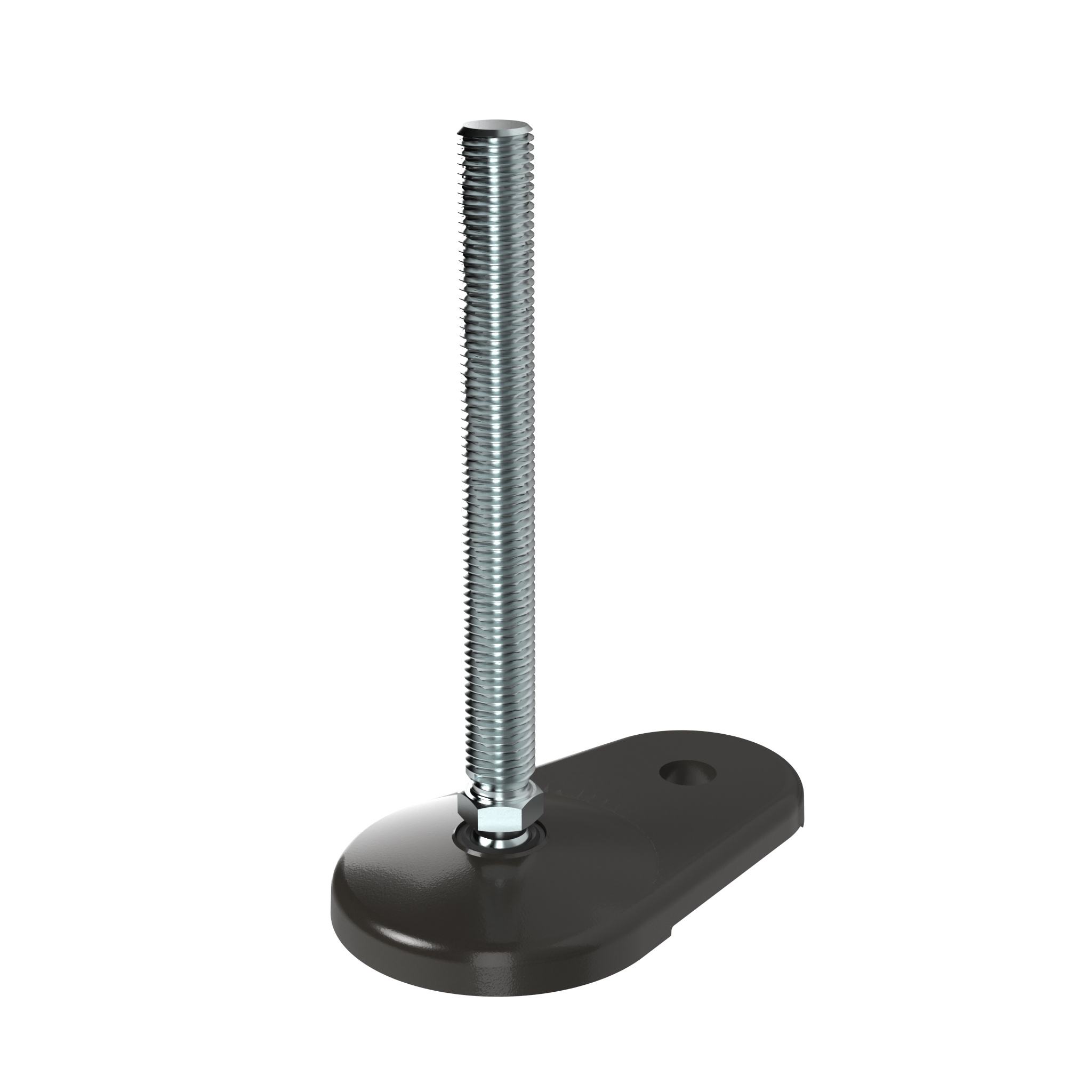 Pata pivotante extendida, ZN / acier - rótula 15