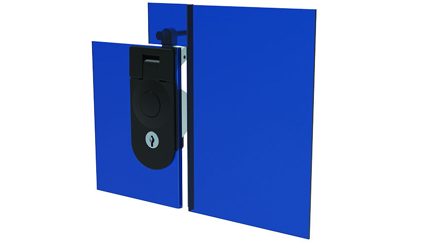 Compression Lever Latch 90 x 35, FH751 Key Locking – application example