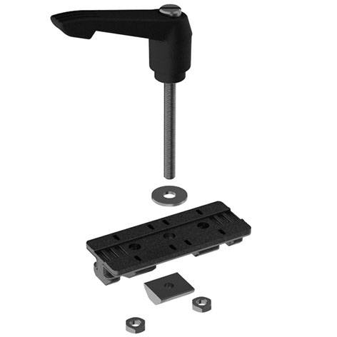 Profile Slider ZN 40 x 80 with Locking Lever (Set)