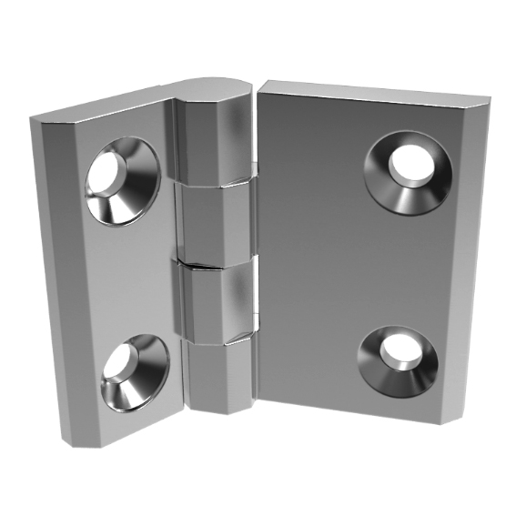 Edelstahlscharnier 50 x 63 – Produktabbildung
