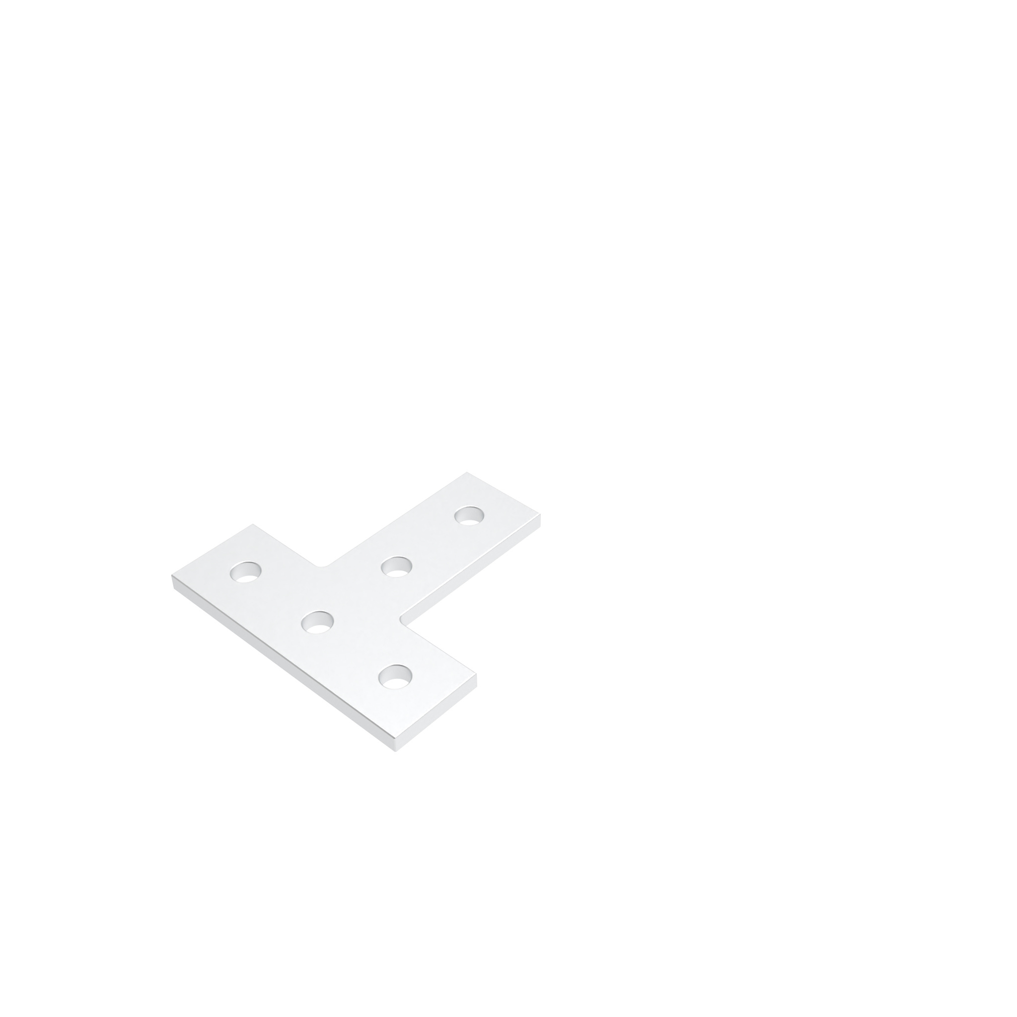 ECO Connection Plate AL T 5 Hole, 1 Slot Version Light 093EVT7676S01 – imagen del producto
