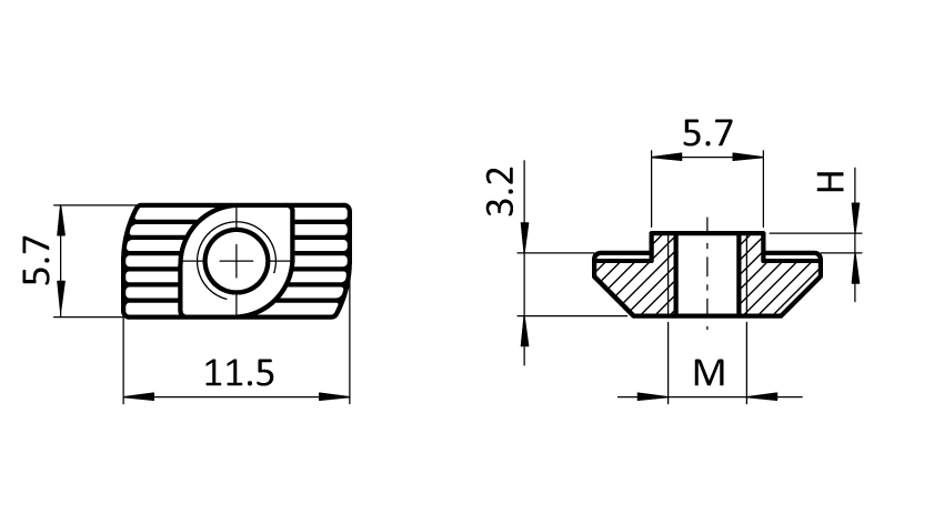 Hammer Nut Slot 6