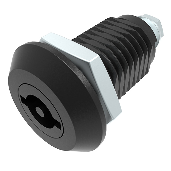 Cuarto de Vuelta con Carcasa Extendida 22.5 / 36, en Zamak Recubierto de Polvo Negro