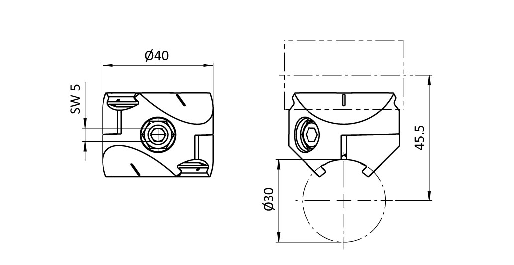 Cross Connector D30 (Set)