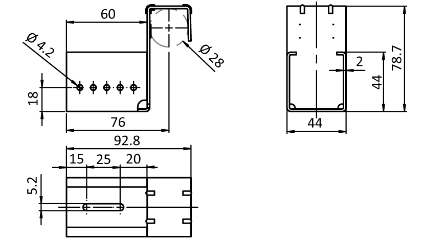 Einhängehalter AL D28
