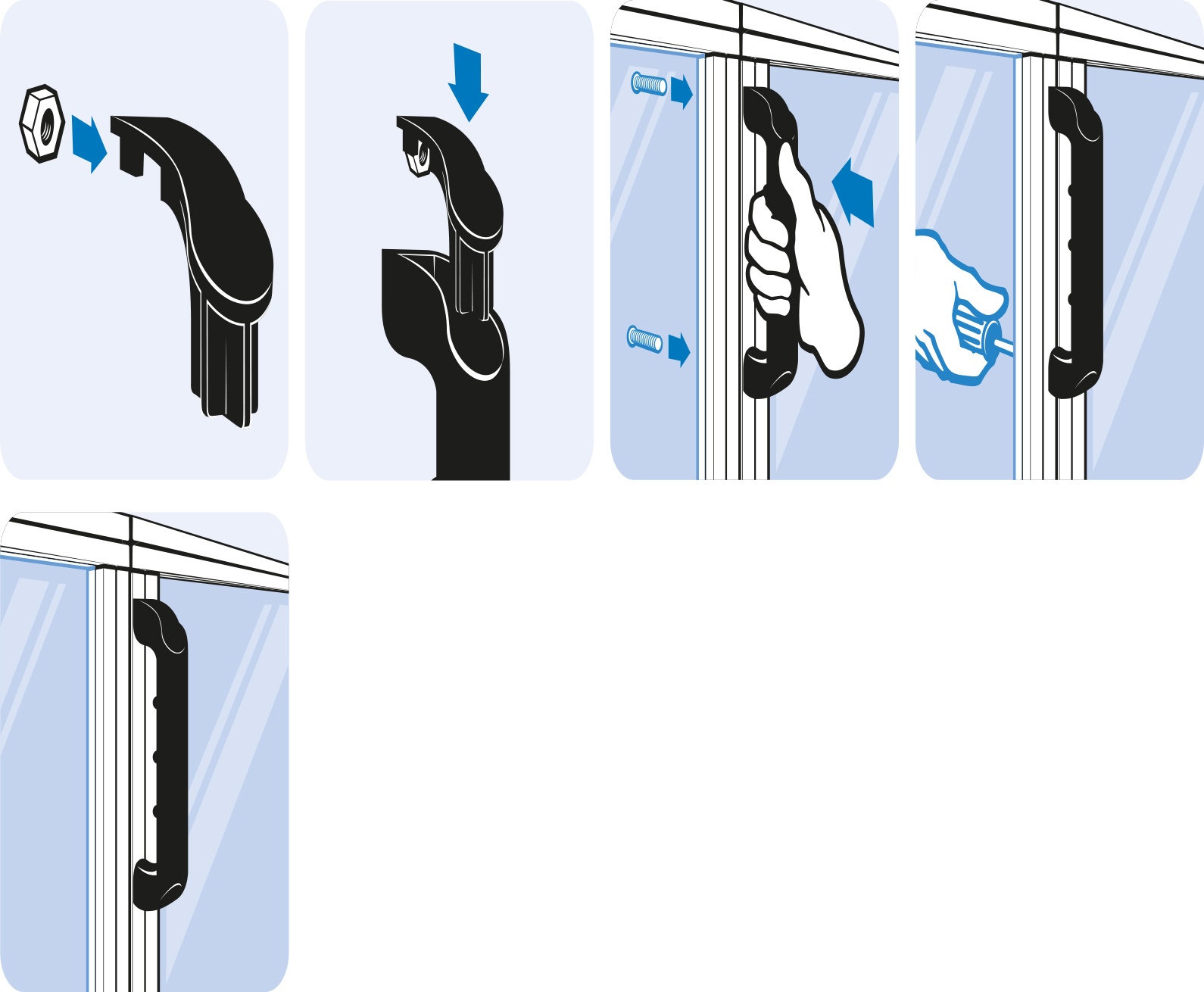 Cover Cap for Comfort and System Handle (Set)