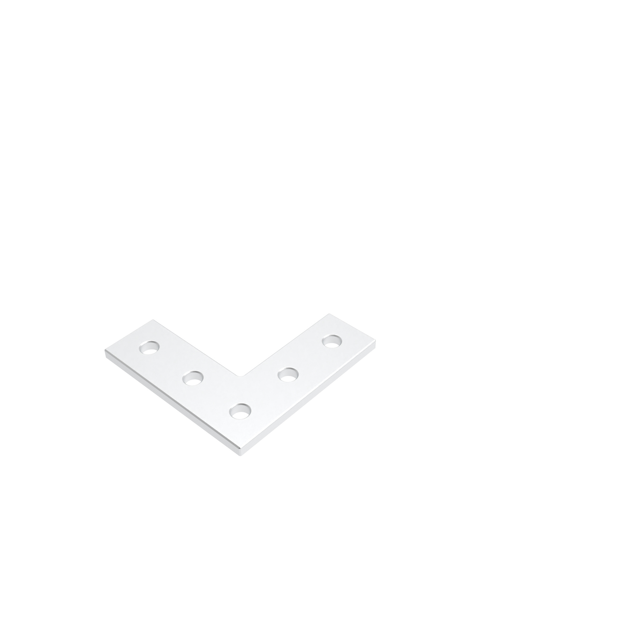 ECO-Verbinderplatte AL L 5-Loch, 1 Nut leicht 093EVL7676S02 – Produktabbildung