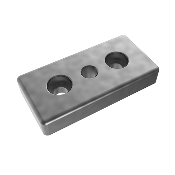 Placa de transporte y base ZN 50 x 100, sin recubrimiento