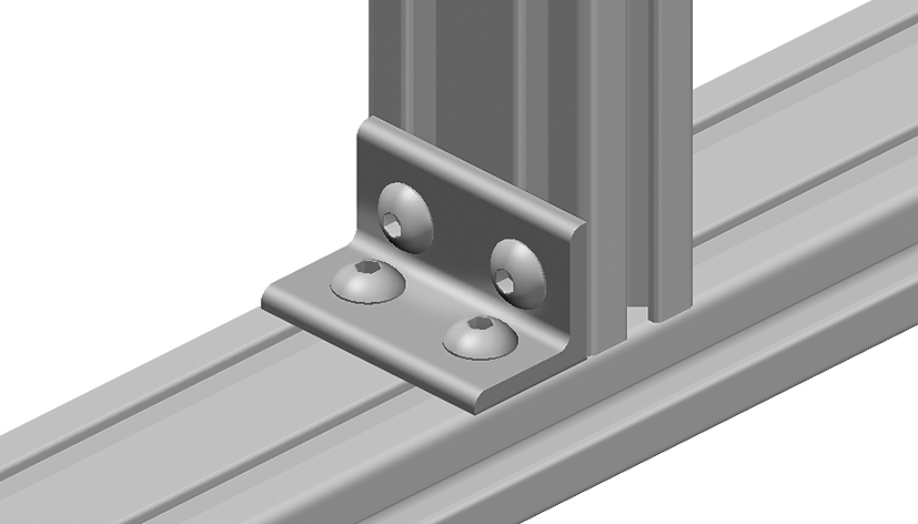Connection Angle AL 4 Hole, 2 Slots Version