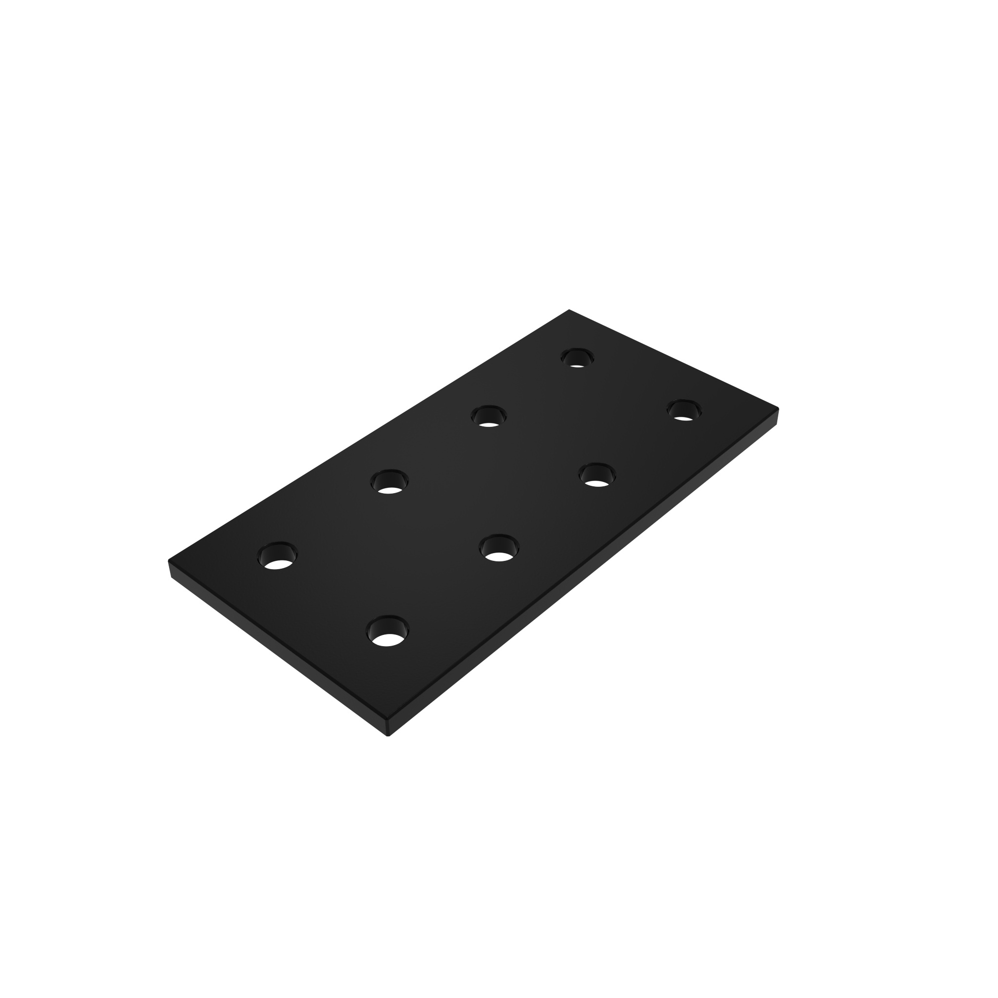 ECO Connection Plate AL Rectangular 8 Hole, 2 Slots Version 093EVD76152S – product image
