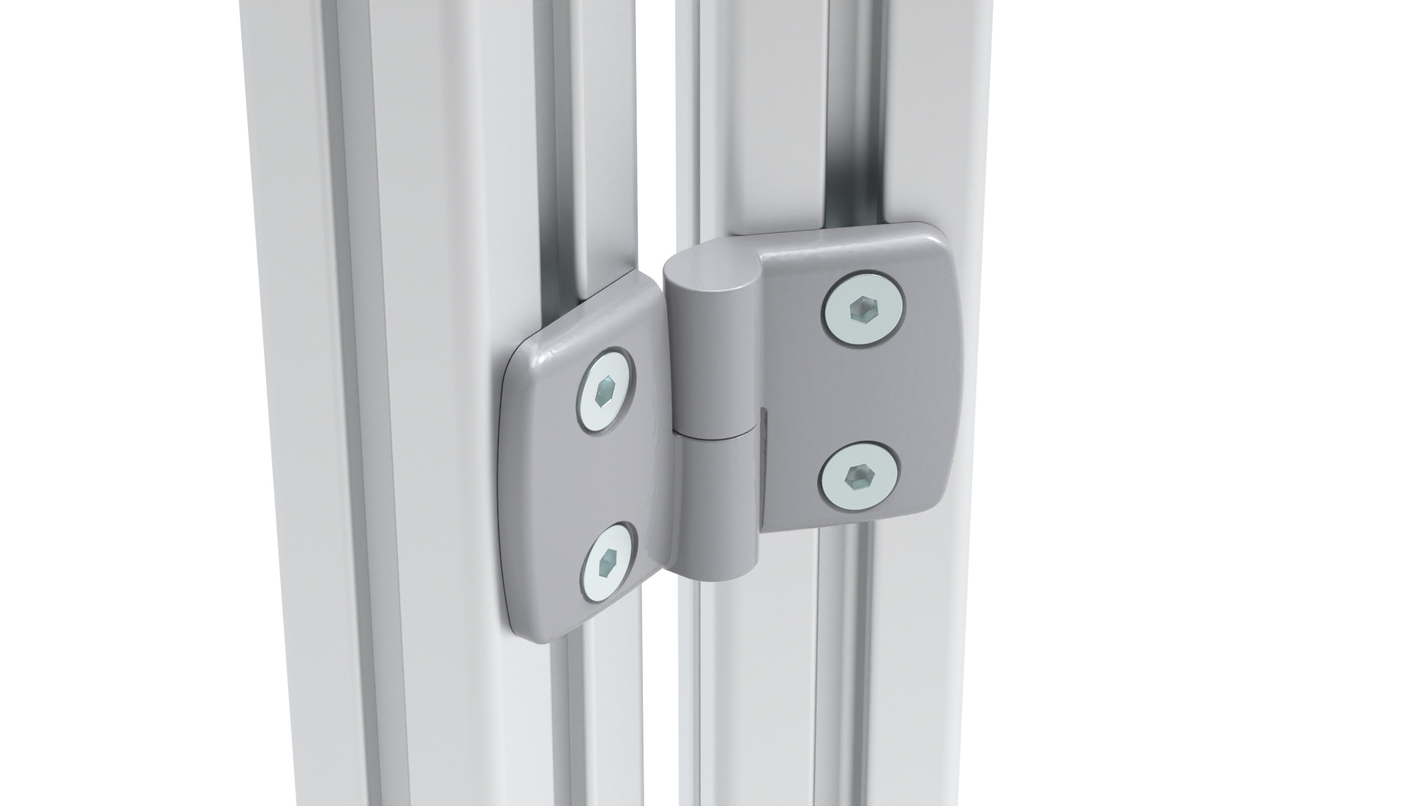 Aluminum Die-cast Combi Hinge 40, Detachable, Alu Color