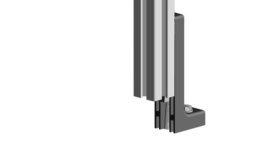 Floor Bracket ZN 120, Adjustable (Set) – application example
