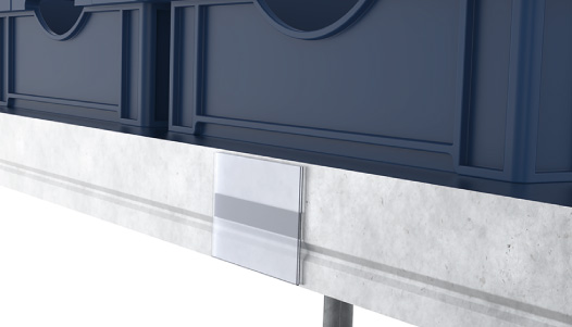 Magnetic Label Holder 67 - 2.64" – ejemplo de aplicación